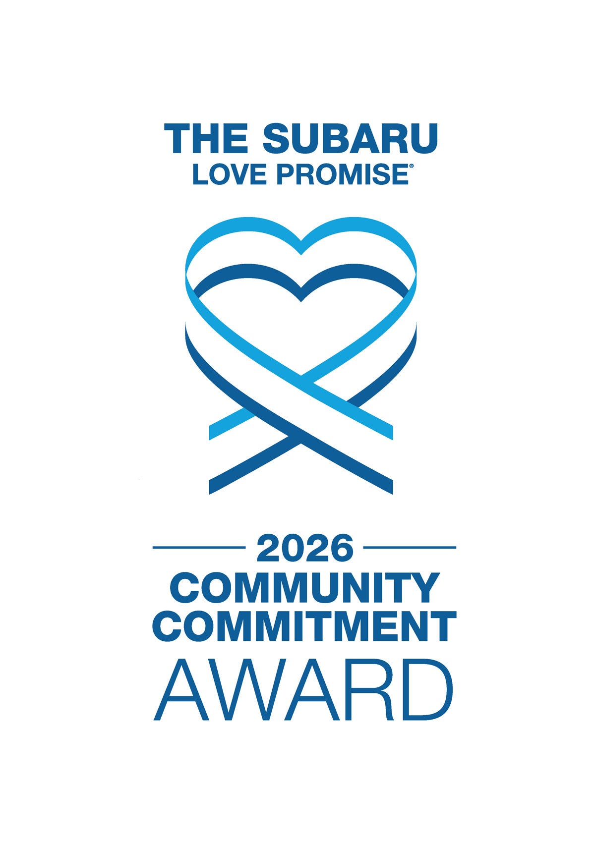 The 2026 Subaru Love Promise Community Commitment Award