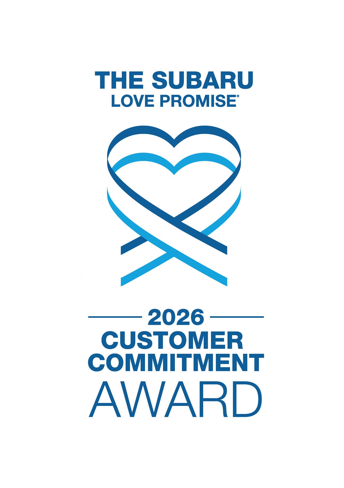 The 2026 Subaru Love Promise Customer Commitment Award